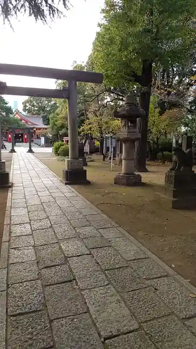 品川神社の鳥居