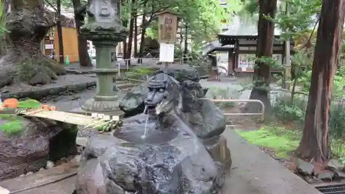 諏訪大社下社秋宮の手水舎