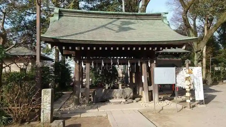 所澤神明社の手水舎