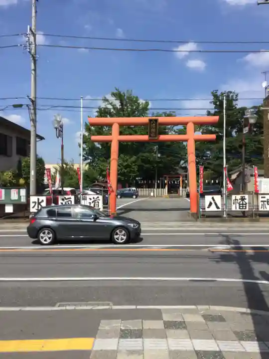 水海道鎮守 八幡神社の鳥居