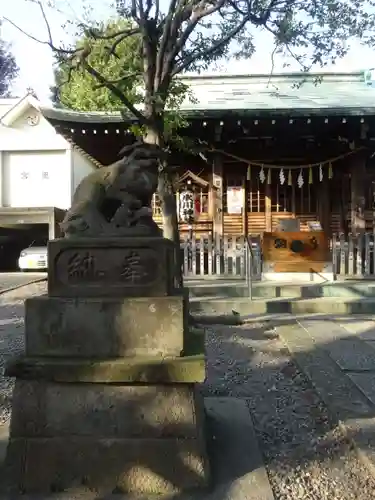 本郷氷川神社の狛犬