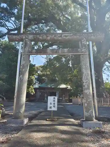 伊勢神明社の鳥居