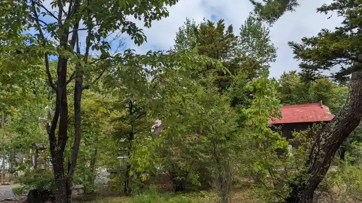 留辺蘂神社の自然