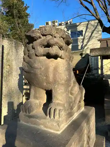 川越熊野神社の狛犬