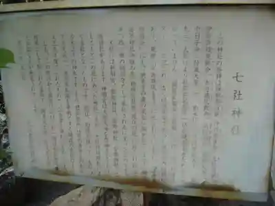 七社神社の歴史