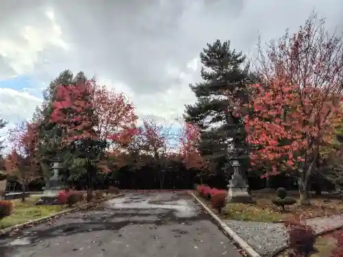 美瑛神社の庭園