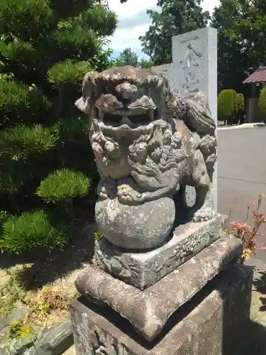 道通神社の狛犬