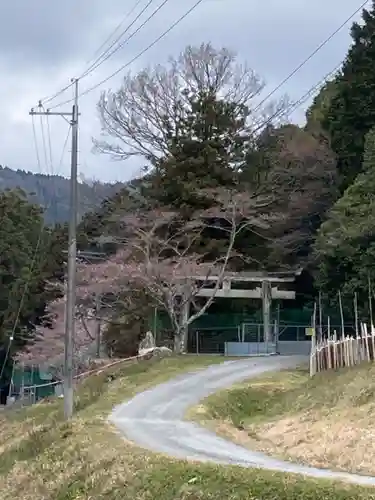 高峯神社の鳥居