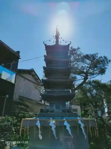 五方山熊野神社の塔