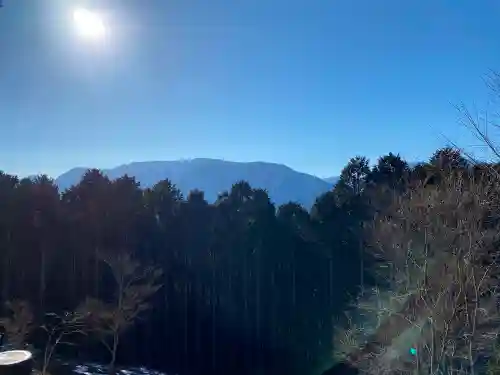 身延山奥之院思親閣の景色