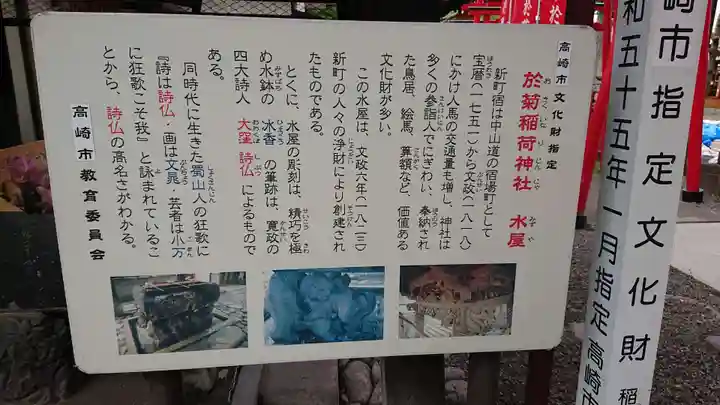 於菊稲荷神社の歴史