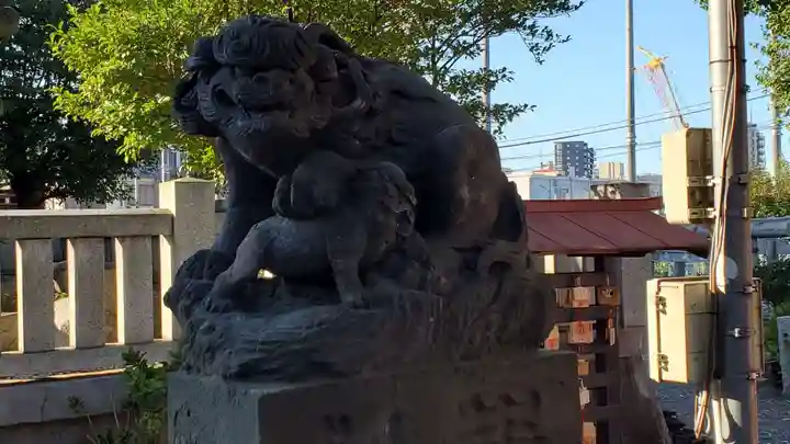 千住神社の狛犬