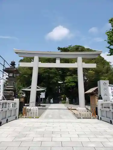 白旗神社の鳥居