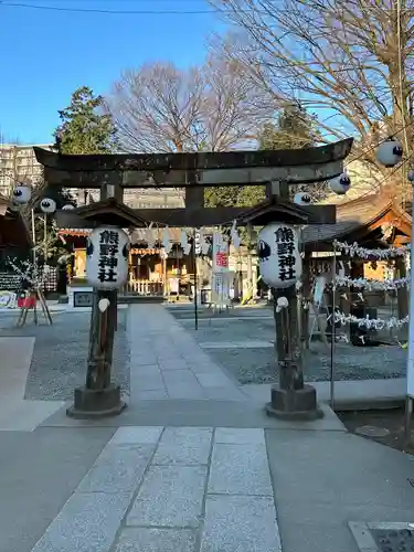 川越熊野神社の鳥居