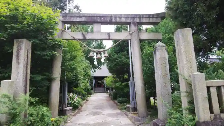 大木白山社の鳥居
