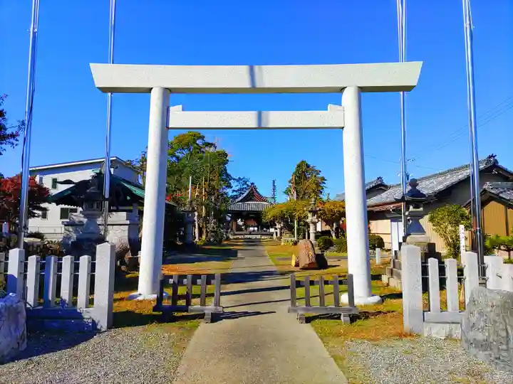 神明神社(上中町長間)の鳥居