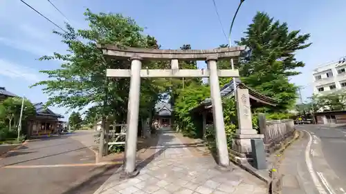 安田八幡宮の鳥居