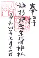 神杉伊豆牟比咩字神社の御朱印