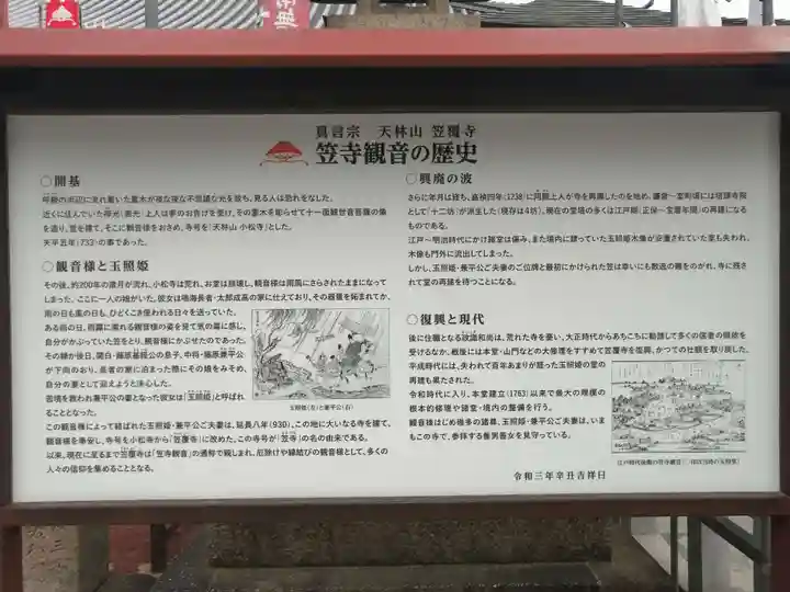 笠覆寺 (笠寺観音)の歴史