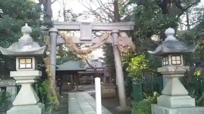 奥澤神社の鳥居