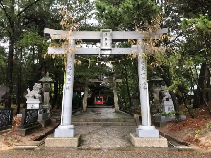 八幡奈多宮の鳥居