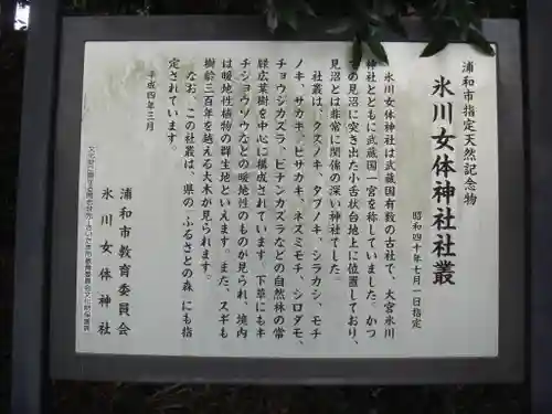 氷川女體神社の歴史