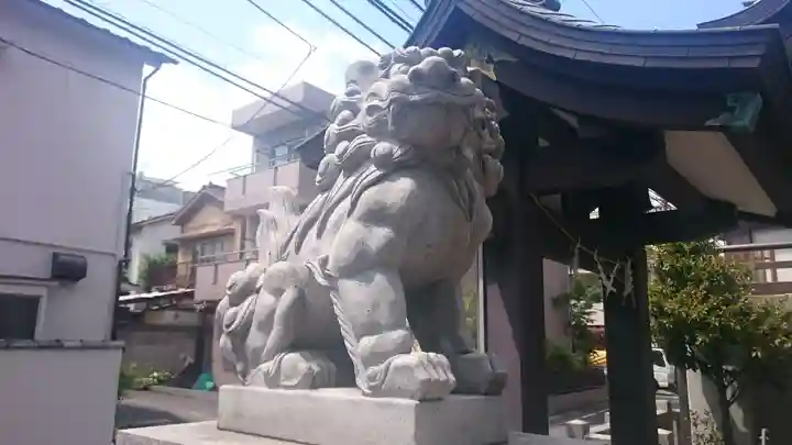 神楽坂若宮八幡神社の狛犬