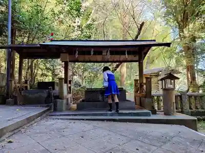 仁井田神社の手水舎