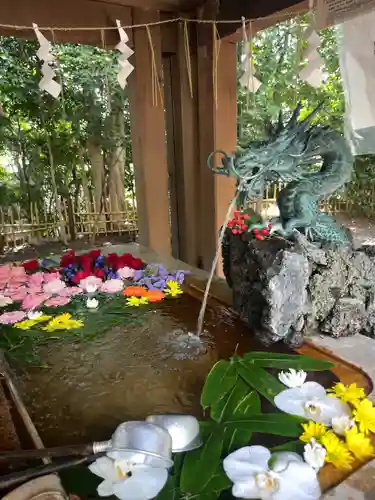 世田谷八幡宮の手水舎