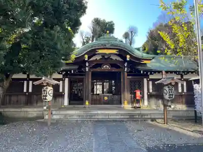 白金氷川神社の本殿・本堂