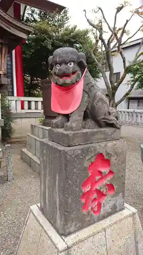 元郷氷川神社の狛犬