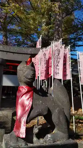 安積國造神社の狛犬