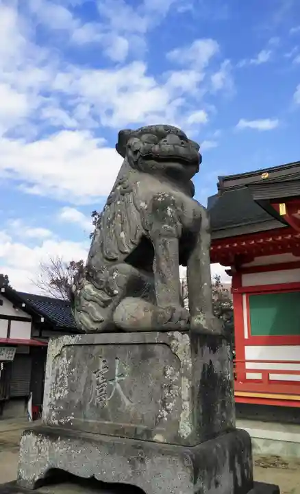 石和八幡宮(官知物部神社)の狛犬