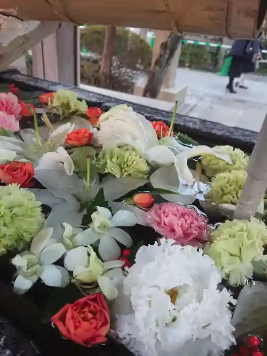 鳩森八幡神社の手水舎