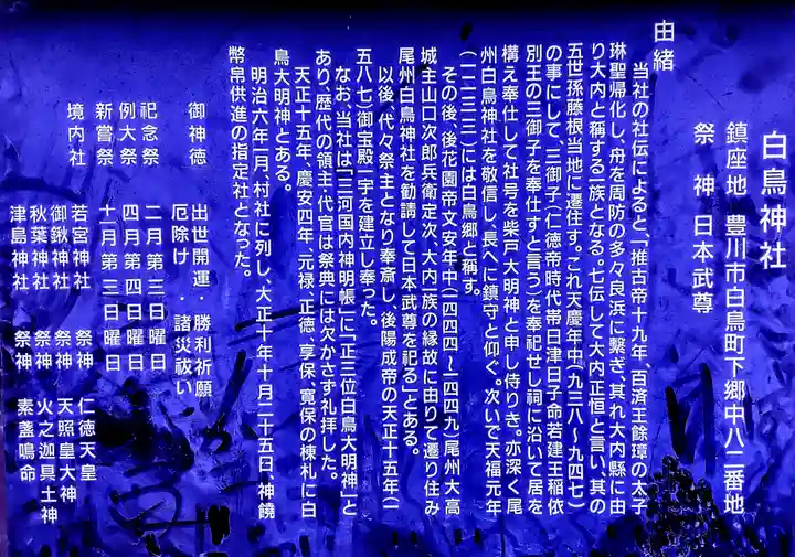 白鳥神社(白鳥町)の歴史