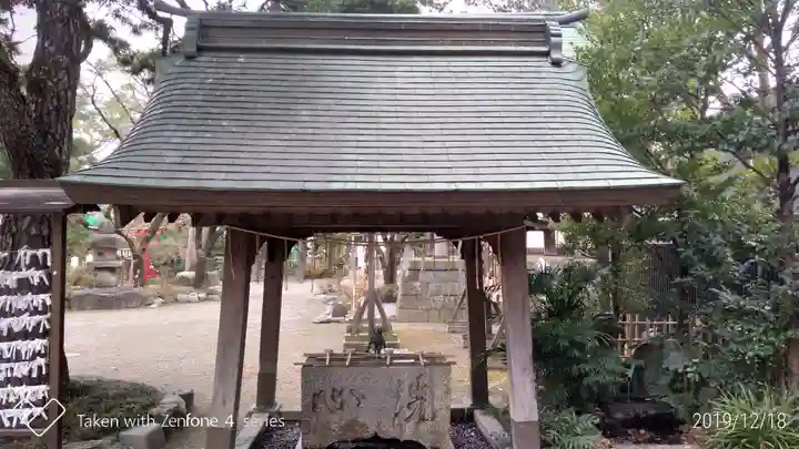 葛飾八幡宮の手水舎