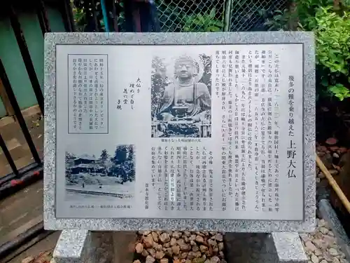 上野大佛の歴史