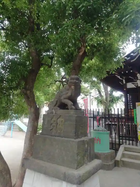矢口氷川神社の狛犬
