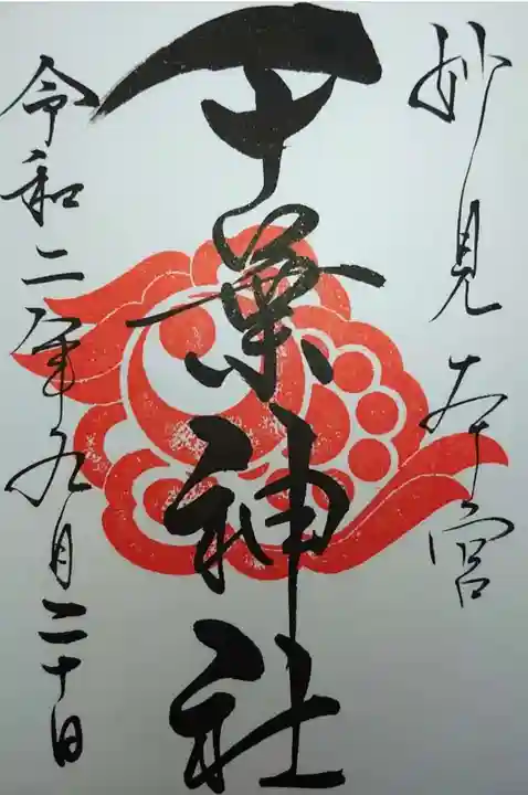 千葉神社の御朱印