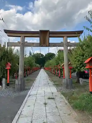 朝日森天満宮の鳥居