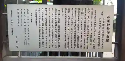 秋葉神社の歴史