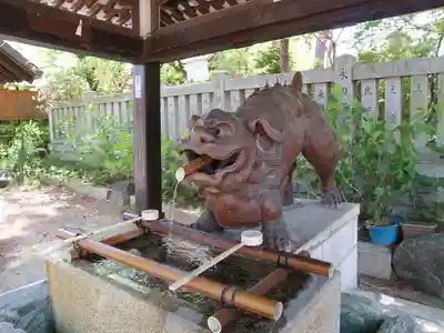 阿部野神社の手水舎