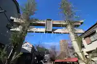 舎人氷川神社の鳥居