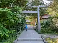 長者山新羅神社の鳥居