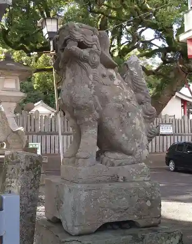 津田八幡神社の狛犬