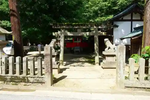 宇太水分神社の鳥居