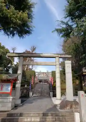 中野沼袋氷川神社の鳥居