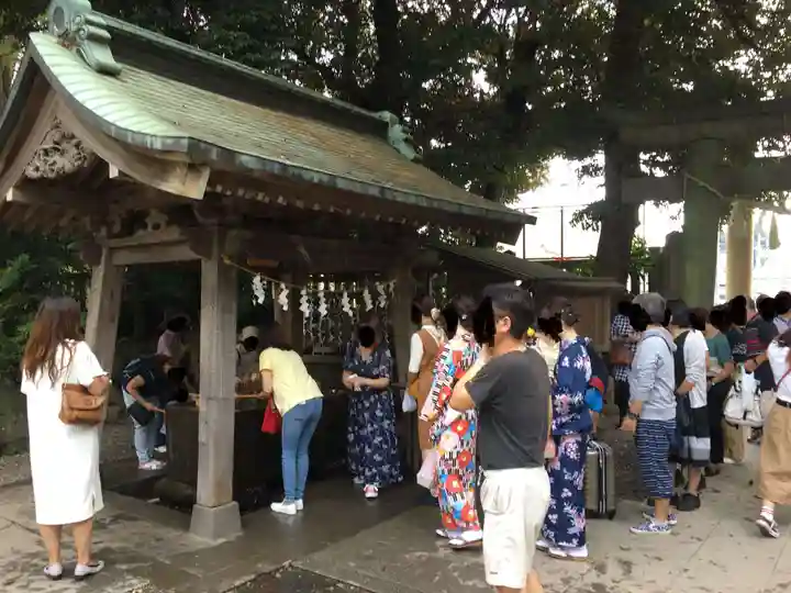 川越氷川神社の手水舎