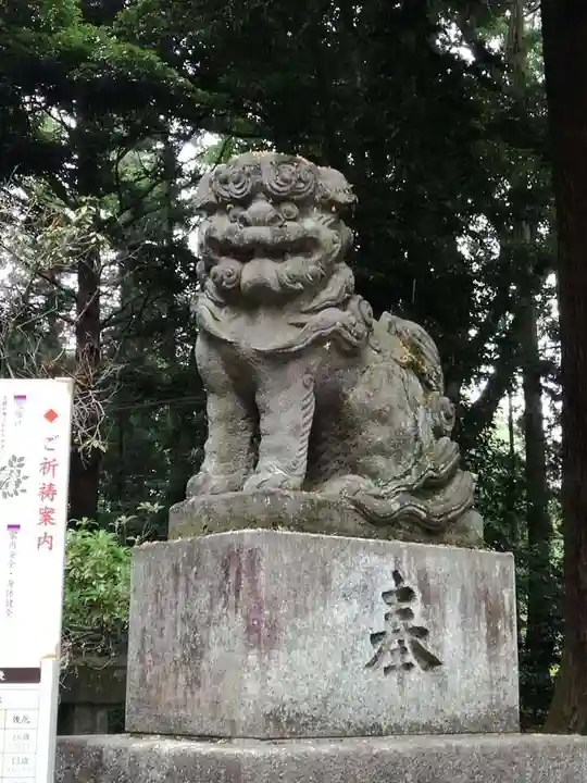 間々田八幡宮の狛犬
