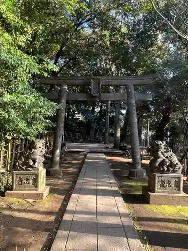 渋谷氷川神社の鳥居